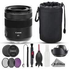 Canon RF 85mm f/2 Macro IS STM Lens - 10pc Advanced Bundle