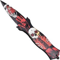 Haller Nightmare Modell Iii Einhandmesser Mit Motiv Liner Lock Clip