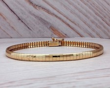Gold Snake Link Bracelet In 14k Yellow Gold