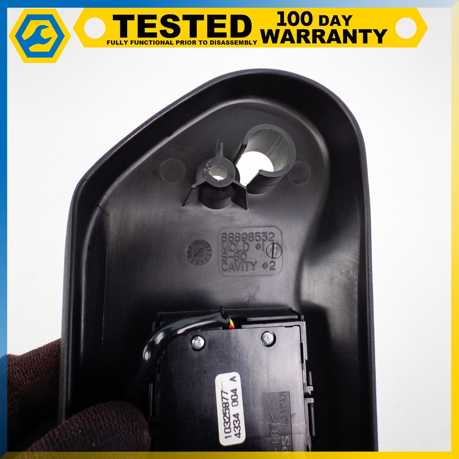 05-13 CHEVROLET CORVETTE C6 FRONT RIGHT SEAT CUSHION PANEL SWITCH ASSEMBLY OEM