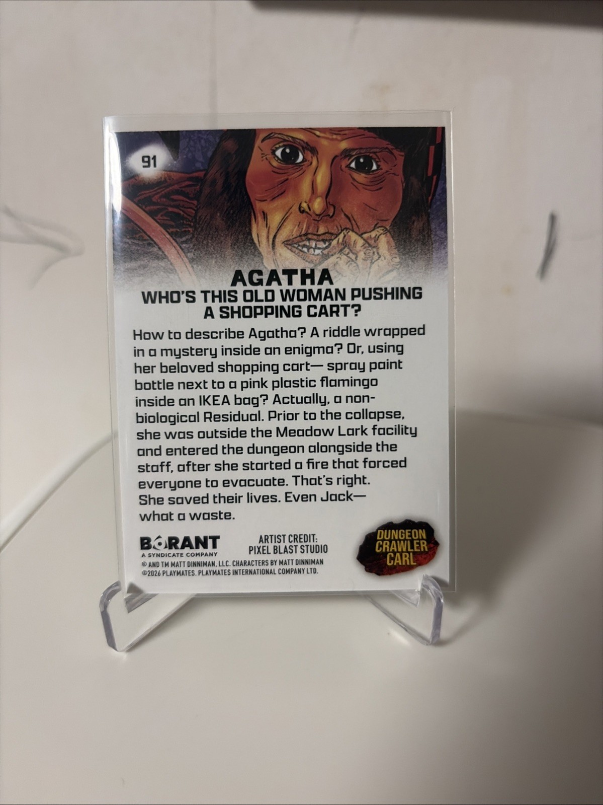 Borant Dungeon Crawler Carl Wild Cards Agatha #91 Silver Foil - second product detail image