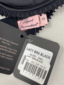 Agent Provocateur Lacy Black Bra 34C NWT