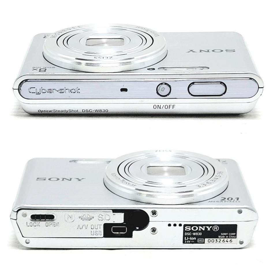 Sony Cyber-shot DSC-W830 Digital Camera 20.1MP 8x Zoom Silver Japan Used - Image 3 of 4