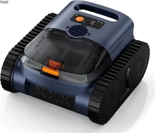 Cordless Pool Vacuum for Inground Pools: Robotic Pool Cleaner, Cyan