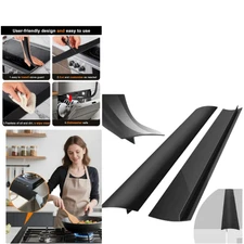 2 Pack 25 Inch Silicone Stove Gap Filler Kitchen Counter Top Gap Cover