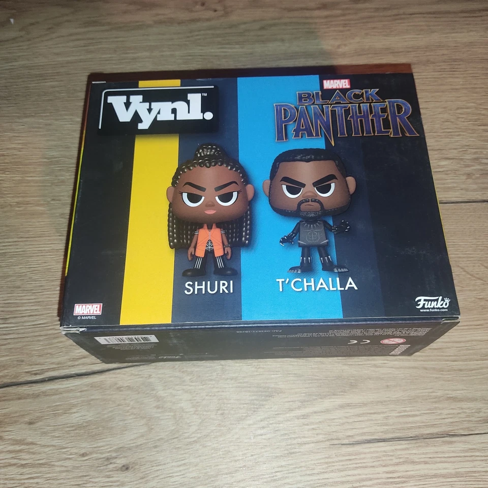 Figurina Funko Vynl Marvel Black Panther: Black Panther E Shuri - NUOVO - Immagine 3 di 4