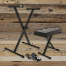 Open Box On-Stage KPK6550 Keyboard Pack w/ Stand Bench Sustain Pedal