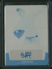 Bryan Mata 2017 Leaf Trinity Auto #d 1/1 RC Printing Plate Boston Red Sox