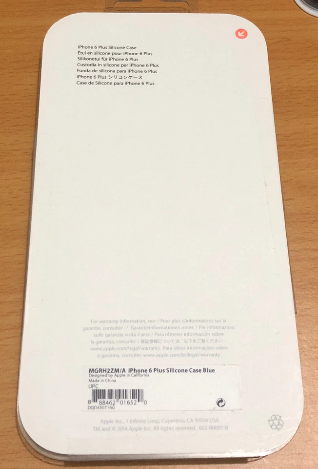 Genuine Apple iPhone 6 Plus / 6s Plus Silicone Case Cover MGRH2ZM/A - Blue - Image 2 of 2