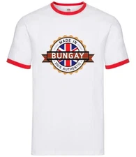 Made In Bungay - Mens Ringer - Town Hometown Born In Suffolk Waveney
