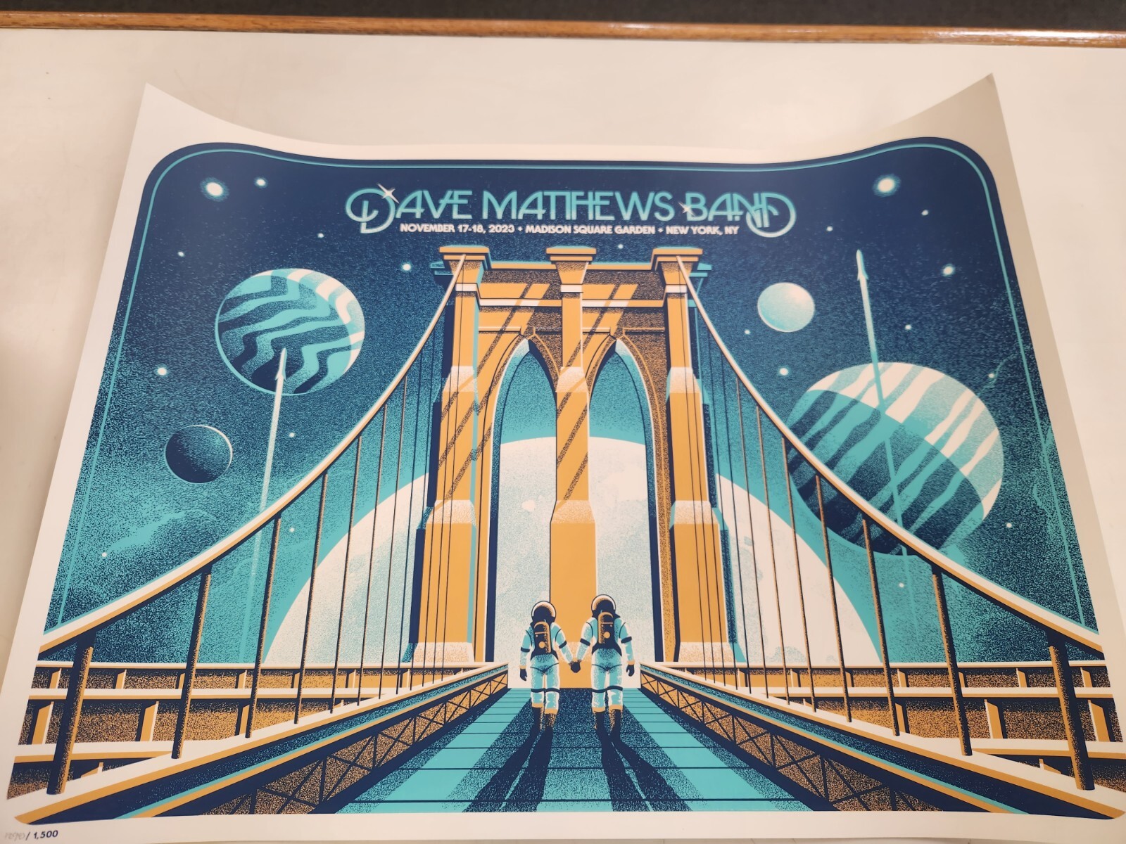 Dave Matthews Band Poster MSG Weekend Poster 11/17/23 & 11/18/23