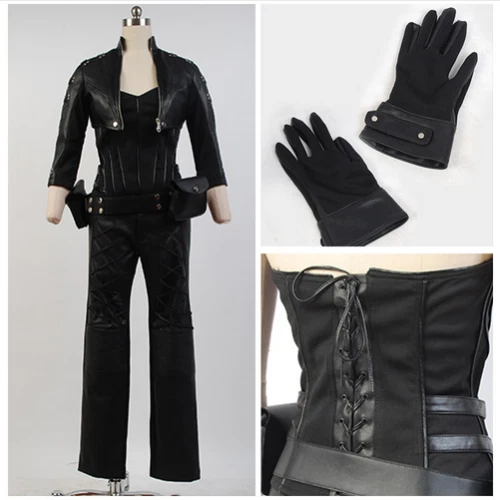 Green Arrow Black Canary Sara Laurel Lance Costume Cosplay Leather Outfit Suit