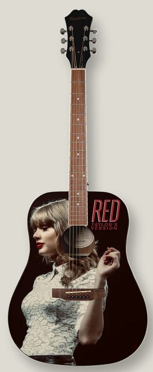 Taylor Swift RED ギター　オフィシャル　グッズ Taylor Swift Red Huntington full size acoustic guitar signed