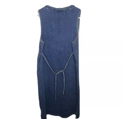 jean dress with gold buttons Denim Gold Buttons Dress main image 1