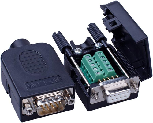 10PCS DB9 Breakout Connector, 5PCS Male + 5PCS Female DB9 Solderless RS232 D-SUB - Picture 2 of 12