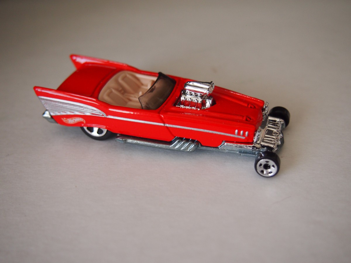 ミニカー Hot Wheels Chevrolet 57 ROADSTER HOT WHEELS 57 ROADSTER RED CASTED 2001 | eBay