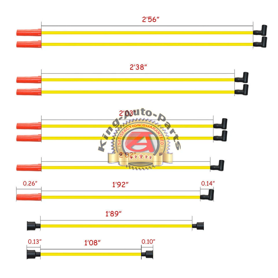 BLUE HEI Ignition Distributor &Spark Plug Wires for Ford Small Block 260 289 302 - Image 4 of 4