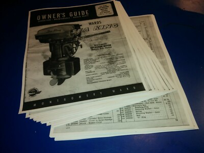 printed user and parts manual gg-9025a  Sea King GG9025a johnson evinrude 25hp