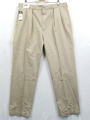 Vintage Polo Ralph Lauren Andrew Pant Men 40 x 32 Beige Reverse Pleat 90's Chino