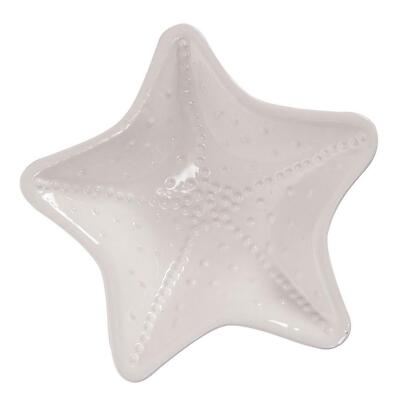 nWT Beachcombers Coastal Life Textured White Starfish Bowl Dish. B22941