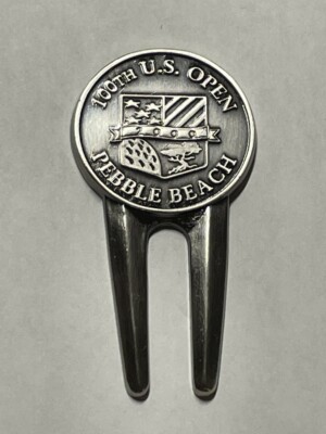 Vintage Rare 2000 U.S. Open Championship Metal Golf Divot Tool - Tiger Woods Win