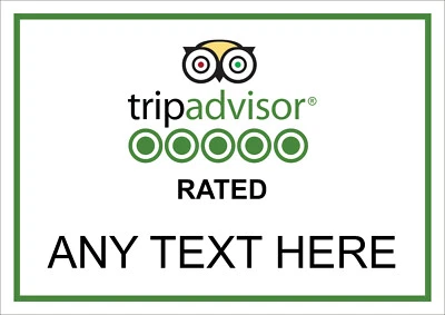 BIKEDEALS2U Trip Advisor Plaque Metal Sign Tin Man Cave Home Bar Retail Shop Work Business