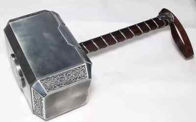 Avengers Version 2.0 Thors Mjolnir Cosplay Adult Metal Hammer 1:1 Real Props
