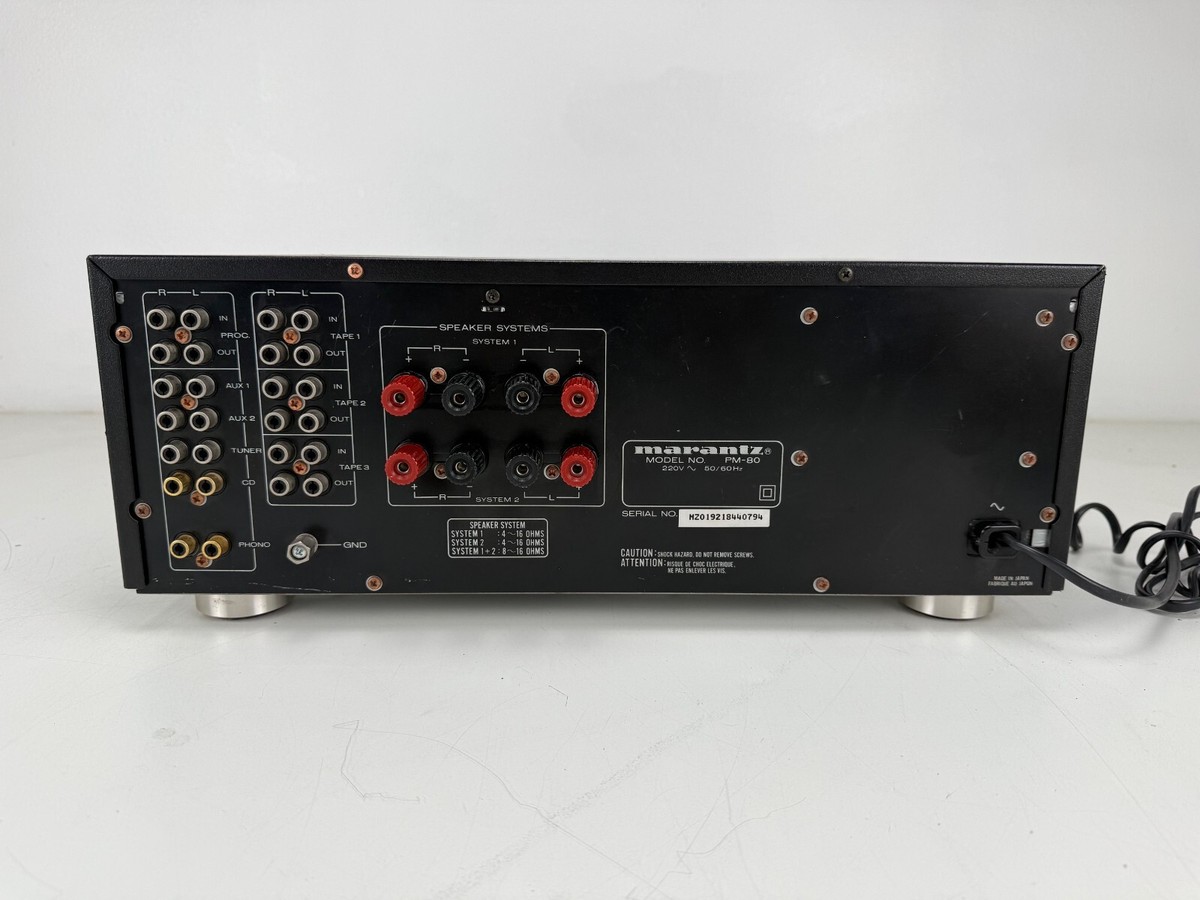 MARANTZ　アンプ PM-80 Marantz PM-80 Stereo Integrated Amplifier Very Good | eBay