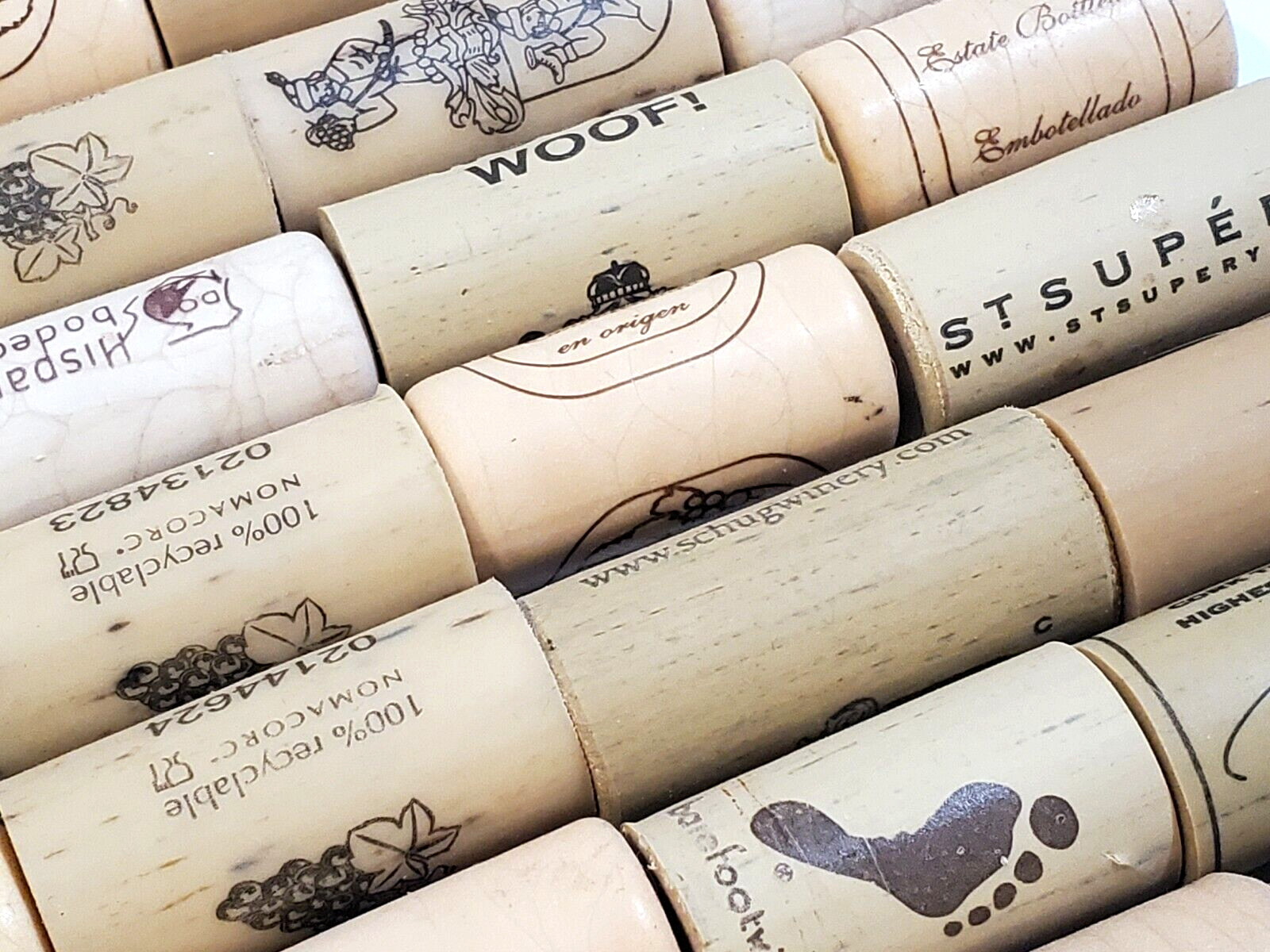 50 SYNTHETIC Used Wine Corks for Crafts Projects