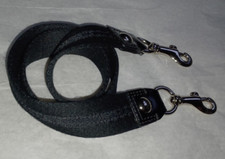 AUTHENTIC COACH BLACK CANVAS CROSSBODY STRAP WITH SILVER HARDWARE