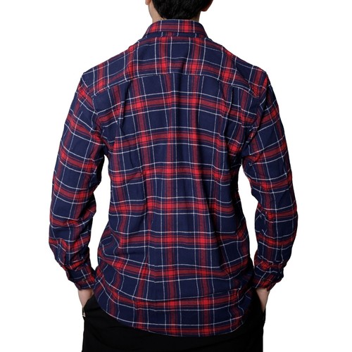 Mens Plaid Flannel Long Sleeve Check Work Shirt Lumberjack Brushed Shirt M - 6XL - Picture 25 of 59