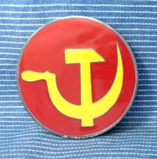 Hammer Sickle Insignia Belt Buckle Red Yellow Great American Products .TWY811