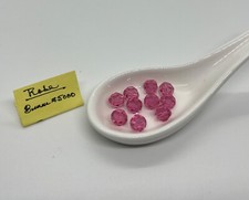 Swarovski 5000 8mm Round Crystal Beads Rose Lot of 36 Vintage