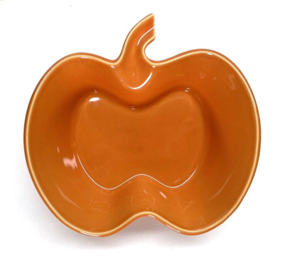 Chantal 2 Cup Orange Pumpkin Shape Baking Dish Fall Thanksgiving Oven to Table