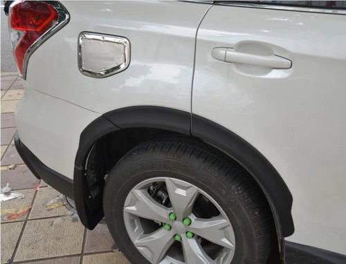 Kit acampanado guardabarros negro ABS para Subaru Forester 14-18 2016 Foto 3 de 4