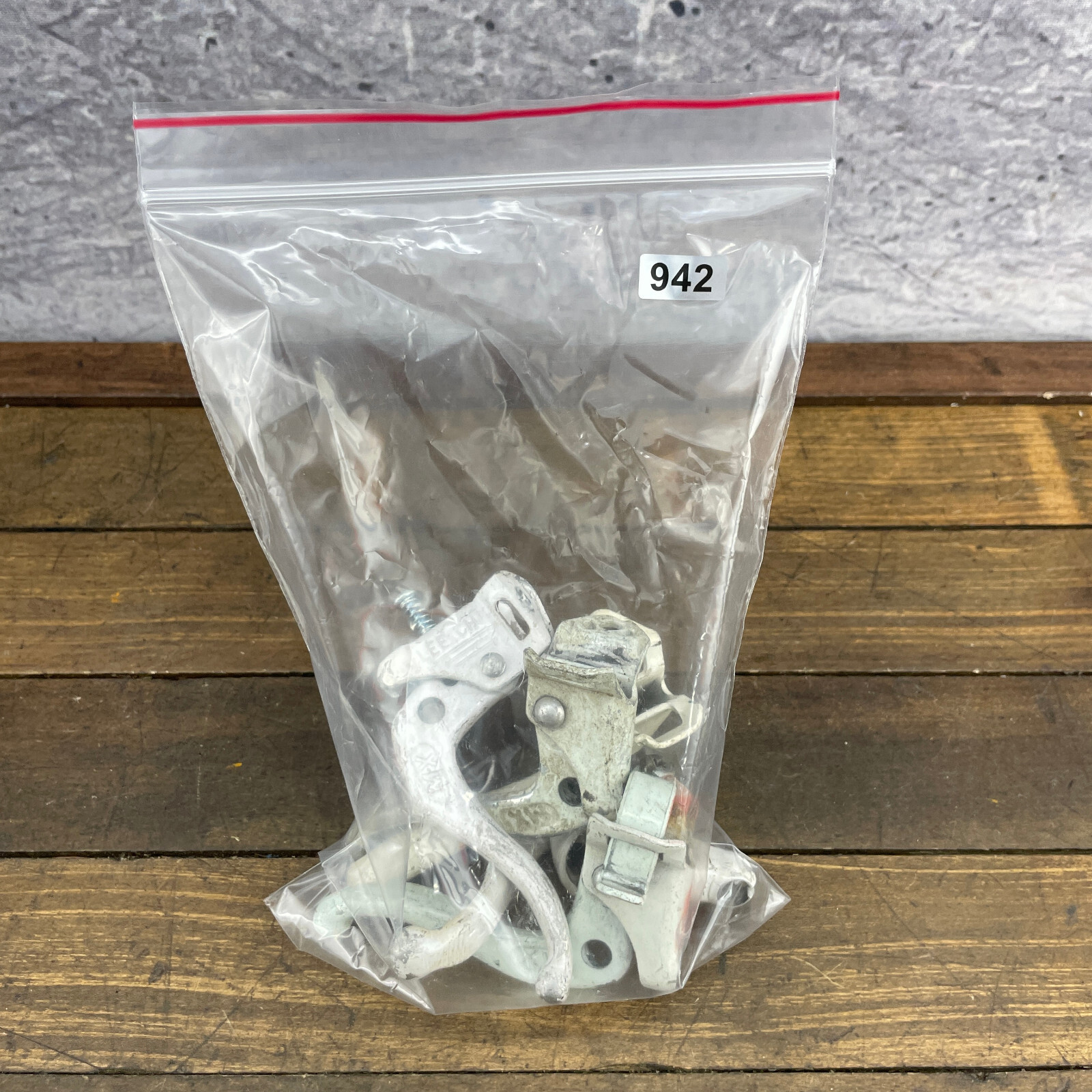 Old School BMX Brake Lever Lot 5 PARTS Vintage Levers 1 Clamp White Tech 4 A4