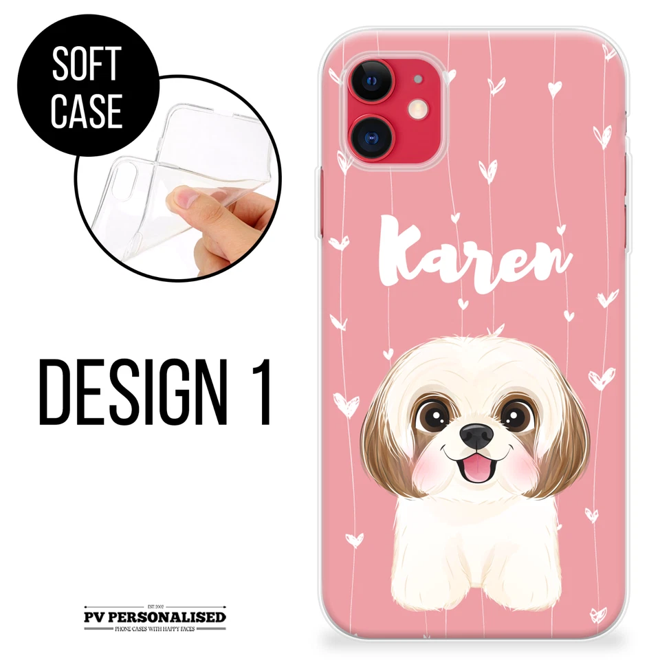 Personalised Phone Case Gift Cute Name Silicone Cover For iPhone 13 12 11 14 15