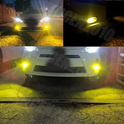 For 2011-2015 Chrysler 300 GX CANBUS LED Headlight Hi/Lo White Fog Lights Yellow - Picture 4 of 15