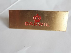 Vintage Rare Watch Store Advertising Banner Sign 7041 Darwil Luxe