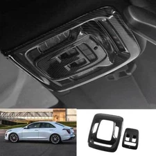 For Cadillac CT4 CT4-V 2020-2025 Carbon Fiber Front Reading Light Frame Trim 2*