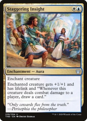 Staggering Insight 1x MtG Theros Beyond Death THB SP/NM