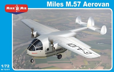 Miles M57 Aerovan British Light Transport Aircraft 1/72 Scale Model Kit MM72-011