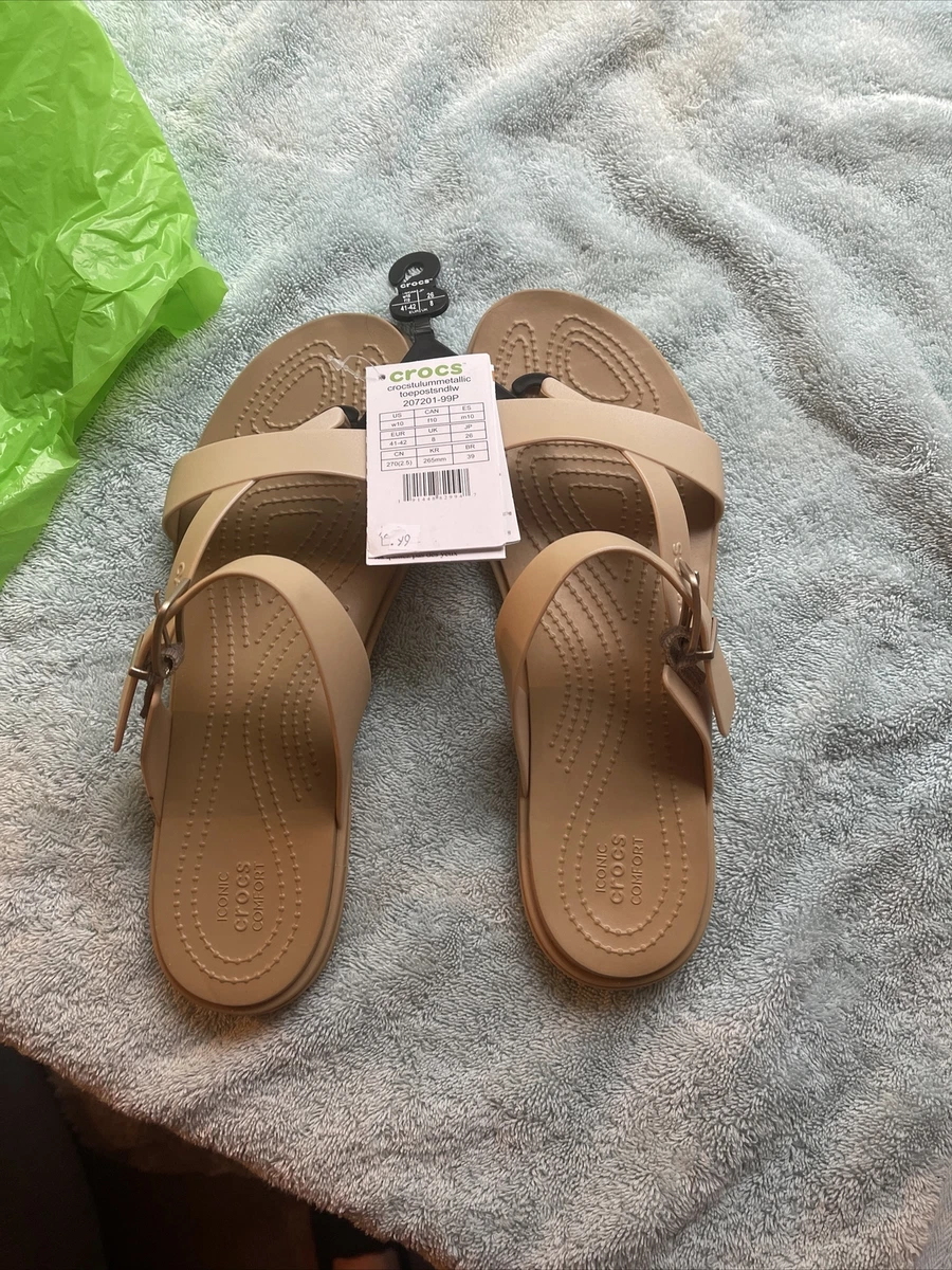Tan crocs online womens