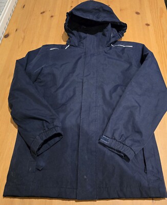 Regatta Kinder/Kinder wasserdichte marineblaue Jacke Reflexstreifen Alter 9-10 140 cm