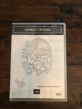 Stampin Up LOVELY LATTICE Floral Bouquet Stamp Set NEW