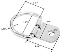 1-12 D Ring Stainless Mbs 3000lbs Tie Downs Anchors Set Of 4
