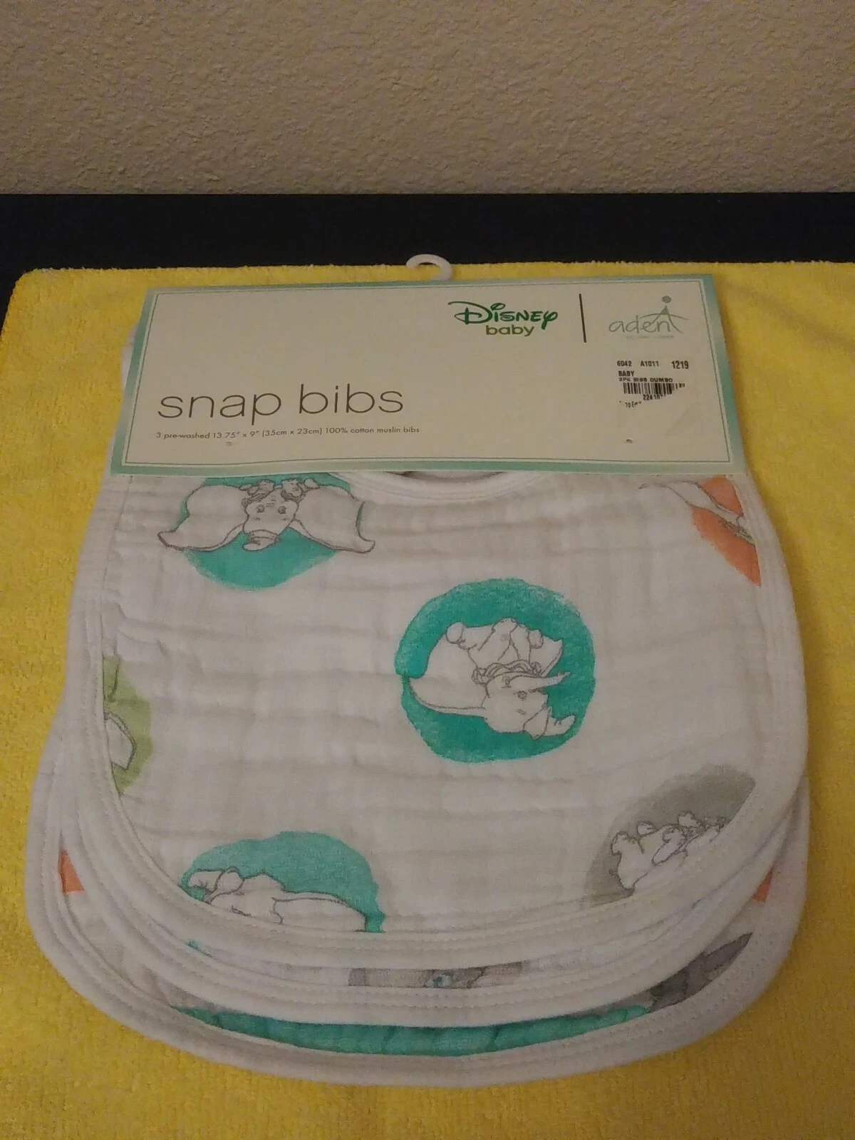 "Aden + Anais" DISNEY BABY Snap Bibs "3 100% Cotton Muslin Bibs"
Opens in a new window or tab