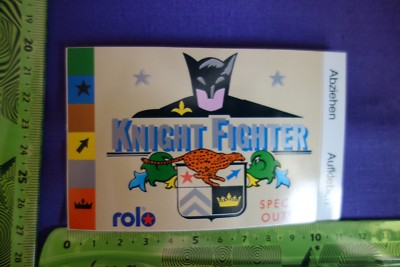 Alter Aufkleber Mode Kleidung  Knight Fighter