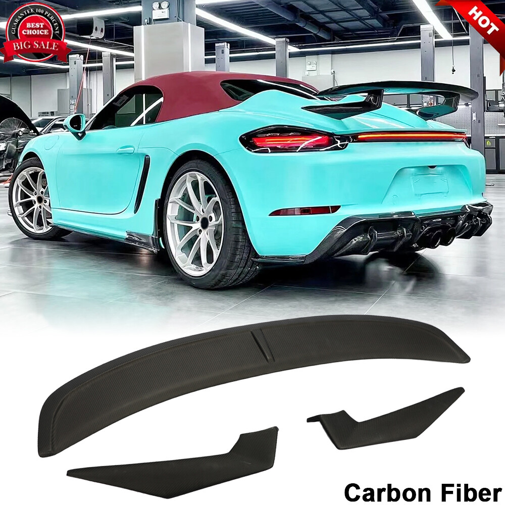 For Porsche 718 Boxster 2016-2021 Carbon Fiber Rear Trunk Spoiler