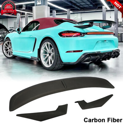 For Porsche 718 Boxster 2016-2021 Carbon Fiber Rear Trunk Spoiler